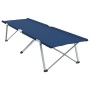 Juego de Cama de Camping Plegable Azul Tela y Metal Compacto | Foro24.es | Tu tienda online para hogar, jardín y más Foro24.es