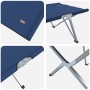 Juego de Cama de Camping Plegable Azul Tela y Metal Compacto | Foro24.es | Tu tienda online para hogar, jardín y más Foro24.es