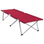 Cama de Lounge Plegable Roja Metal, Tela Estándar Plegable | Foro24.es | Tu tienda online para hogar, jardín y más Foro24.es
