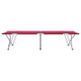 Cama de Lounge Plegable Roja Metal, Tela Estándar Plegable | Foro24.es | Tu tienda online para hogar, jardín y más Foro24.es