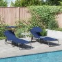 Tumbonas Plegables 2 pcs con Toldito Fabric Oxford Azul 600D | Foro24.es | Tu tienda online para hogar, jardín y más Foro24.es