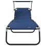 Tumbonas Plegables 2 pcs con Toldito Fabric Oxford Azul 600D | Foro24.es | Tu tienda online para hogar, jardín y más Foro24.es