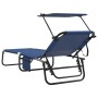 Tumbonas Plegables 2 pcs con Toldito Fabric Oxford Azul 600D | Foro24.es | Tu tienda online para hogar, jardín y más Foro24.es