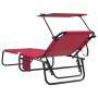 Tumbonas plegables 2 piezas con toldo roja 600D tela Oxford | Foro24.es | Tu tienda online para hogar, jardín y más Foro24.es
