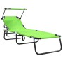 Tumbonas Plegables 2 pcs con Dosel Verde 600D Tejido Oxford | Foro24.es | Tu tienda online para hogar, jardín y más Foro24.es