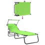 Tumbonas Plegables 2 pcs con Dosel Verde 600D Tejido Oxford | Foro24.es | Tu tienda online para hogar, jardín y más Foro24.es