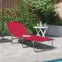 Tumbona Plegable Portátil Roja de Tela Oxford 600D | Foro24.es | Tu tienda online para hogar, jardín y más Foro24.es