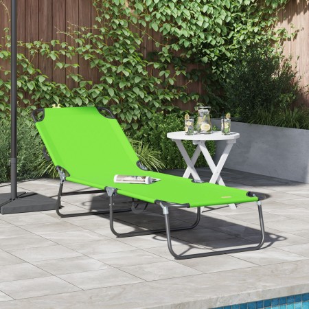 Tumbona Plegable Portátil Verde Tela Oxford 600D | Foro24.es | Tu tienda online para hogar, jardín y más Foro24.es