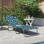 Tumbona Plegable Patrón de Hojas Tejido Oxford 600D | Foro24.es | Tu tienda online para hogar, jardín y más Foro24.es