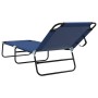 Tumbona plegable 2 pcs portátil de tela Oxford azul 600D | Foro24.es | Tu tienda online para hogar, jardín y más Foro24.es