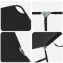 Tumbona Plegable 2 pcs Portátil Negro Tela Oxford 600D | Foro24.es | Tu tienda online para hogar, jardín y más Foro24.es