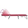 Tumbona Plegable 2 pcs Portátil Rojo Tela Oxford 600D | Foro24.es | Tu tienda online para hogar, jardín y más Foro24.es