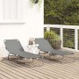 Tumbona Plegable 2 pcs Portátil Gris de Tela Oxford 600D by , Loungers - Ref: Foro24-42003149, Price: 101,93 €, Discount: %