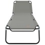 Tumbona Plegable 2 pcs Portátil Gris de Tela Oxford 600D by , Loungers - Ref: Foro24-42003149, Price: 101,93 €, Discount: %