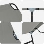 Tumbona Plegable 2 pcs Portátil Gris de Tela Oxford 600D by , Loungers - Ref: Foro24-42003149, Price: 101,93 €, Discount: %