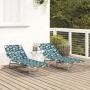 Tumbona Plegable 2 pcs Patrón de Hojas Tela Oxford 600D Portátil | Foro24.es | Tu tienda online para hogar, jardín y más Foro24.es