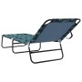 Tumbona Plegable 2 pcs Patrón de Hojas Tela Oxford 600D Portátil | Foro24.es | Tu tienda online para hogar, jardín y más Foro24.es