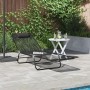 Tumbona plegable con reposacabezas Textileno negro | Foro24.es | Tu tienda online para hogar, jardín y más Foro24.es