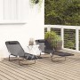 Tumbonas plegables 2 pcs con reposacabezas negra Textileno | Foro24.es | Tu tienda online para hogar, jardín y más Foro24.es