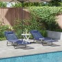 Tumbonas Plegables 2 pcs con Reposacabezas Azul Textilene | Foro24.es | Tu tienda online para hogar, jardín y más Foro24.es