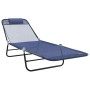 Tumbonas Plegables 2 pcs con Reposacabezas Azul Textilene | Foro24.es | Tu tienda online para hogar, jardín y más Foro24.es