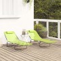 Tumbonas Plegables 2 pcs con Reposacabezas Verde Textileno | Foro24.es | Tu tienda online para hogar, jardín y más Foro24.es