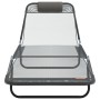 Tumbonas plegables de 2 pcs con reposacabezas gris textileno | Foro24.es | Tu tienda online para hogar, jardín y más Foro24.es