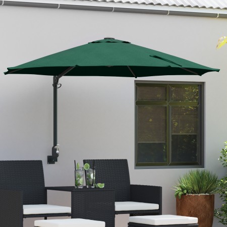 Sombrilla Grande Verde para Patio Metal, Poliéster Grande | Foro24.es | Tu tienda online para hogar, jardín y más Foro24.es