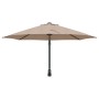 Sombrilla de Patio Taupe Poliéster Grande Plegable