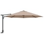 Sombrilla de Patio Taupe Poliéster Grande Plegable