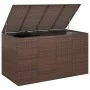 Truhe für Gartenkissen, braunes PE-Rattan, 194 x 100 x 103 cm von vidaXL, Aufbewahrungsboxen für den Außenbereich - Ref: Foro...