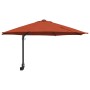 Sombrilla de Patio Terracota Marco de Aluminio, Dosel de Poliéster | Foro24.es | Tu tienda online para hogar, jardín y más Foro24.es