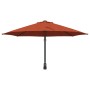 Sombrilla de Patio Terracota Marco de Aluminio, Dosel de Poliéster | Foro24.es | Tu tienda online para hogar, jardín y más Foro24.es