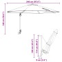 Sombrilla de Patio Terracota Marco de Aluminio, Dosel de Poliéster | Foro24.es | Tu tienda online para hogar, jardín y más Foro24.es