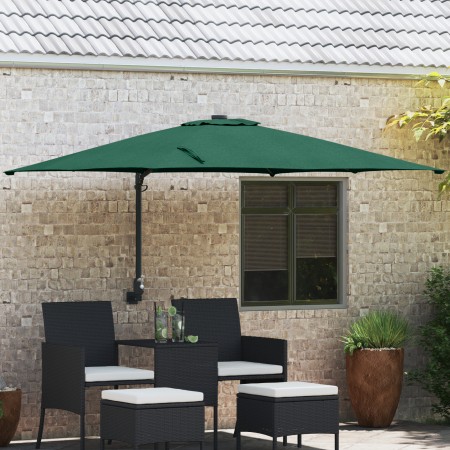 Sombrilla Patio Verde Poliéster 300 cm x 300 cm Plegable | Foro24.es | Tu tienda online para hogar, jardín y más Foro24.es