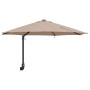 Paraguas de Jardín Montado en la Pared con LEDs Taupe 248 cm | Foro24.es | Tu tienda online para hogar, jardín y más Foro24.es