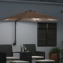 Paraguas de Jardín Montado en la Pared con LEDs Taupe 248 cm | Foro24.es | Tu tienda online para hogar, jardín y más Foro24.es
