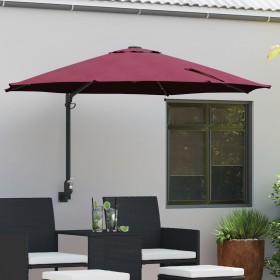 Parasol de Jardín Montado en la Pared con LEDs