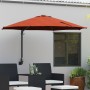 Parasol de jardín montado en la pared con LEDs Terracota 248 cm | Foro24.es | Tu tienda online para hogar, jardín y más Foro24.es