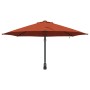 Parasol de jardín montado en la pared con LEDs Terracota 248 cm | Foro24.es | Tu tienda online para hogar, jardín y más Foro24.es