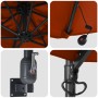 Parasol de jardín montado en la pared con LEDs Terracota 248 cm | Foro24.es | Tu tienda online para hogar, jardín y más Foro24.es