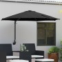Parasol de jardín montado en la pared con LEDs Negro 248 cm | Foro24.es | Tu tienda online para hogar, jardín y más Foro24.es