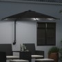 Parasol de jardín montado en la pared con LEDs Negro 248 cm | Foro24.es | Tu tienda online para hogar, jardín y más Foro24.es