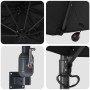 Parasol de jardín montado en la pared con LEDs Negro 248 cm | Foro24.es | Tu tienda online para hogar, jardín y más Foro24.es