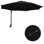 Parasol de jardín montado en la pared con LEDs Negro 248 cm | Foro24.es | Tu tienda online para hogar, jardín y más Foro24.es