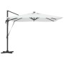 Parasol Cantilever Roma con LEDs Arena 286x285x270 cm Aluminio | Foro24.es | Tu tienda online para hogar, jardín y más Foro24.es
