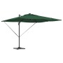 Paraguas Cantilever Roma con LEDs Verde 286x285x270 cm Aluminio | Foro24.es | Tu tienda online para hogar, jardín y más Foro24.es