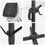 Parasol Cantilever Roma con LEDs Arena 286x285x270 cm Aluminio | Foro24.es | Tu tienda online para hogar, jardín y más Foro24.es