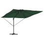 Paraguas Cantilever Roma con LEDs Verde 286x285x270 cm Aluminio | Foro24.es | Tu tienda online para hogar, jardín y más Foro24.es