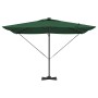 Paraguas Cantilever Roma con LEDs Verde 286x285x270 cm Aluminio | Foro24.es | Tu tienda online para hogar, jardín y más Foro24.es